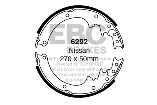 EBC Brake Shoe Replacement Set (6462)