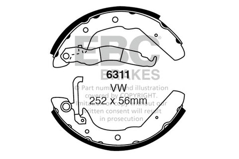 EBC Brake Shoe Replacement Set (6492)