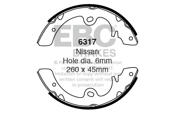 EBC Brake Shoe Replacement Set (6359)