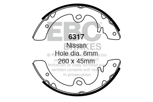 EBC Brake Shoe Replacement Set (6359)