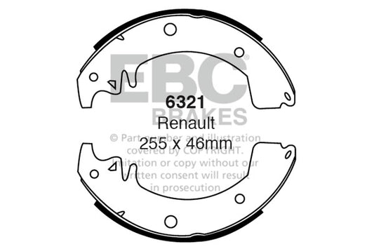 EBC Brake Shoe Replacement Set (6240)