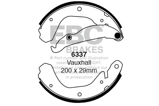 EBC Brake Shoe Replacement Set (5254)