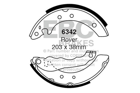 EBC Brake Shoe Replacement Set (5145)