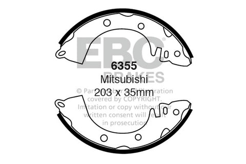 EBC Brake Shoe Replacement Set (6313)