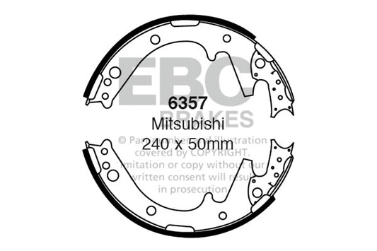 EBC Brake Shoe Replacement Set (6673)