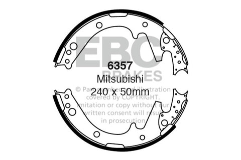 EBC Brake Shoe Replacement Set (6673)