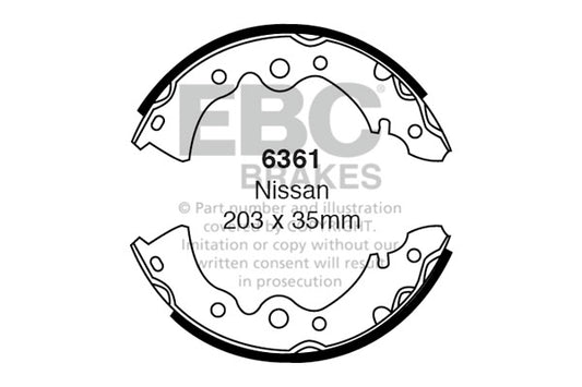 EBC Brake Shoe Replacement Set (6461)