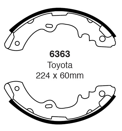 EBC Brake Shoe Replacement Set (6520)