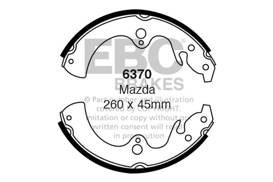EBC Brake Shoe Replacement Set (6478)
