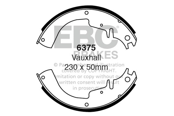EBC Brake Shoe Replacement Set (6326)