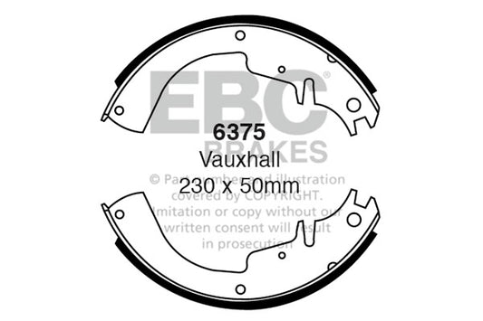 EBC Brake Shoe Replacement Set (6326)