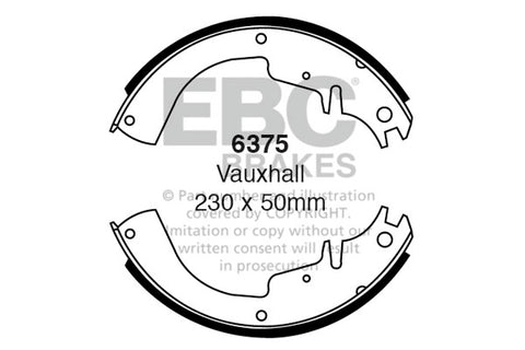 EBC Brake Shoe Replacement Set (6326)