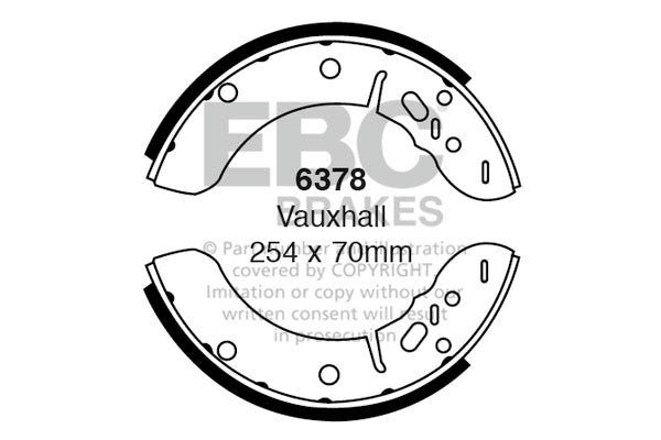 EBC Brake Shoe Replacement Set (6379)