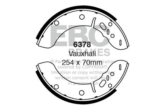 EBC Brake Shoe Replacement Set (6379)