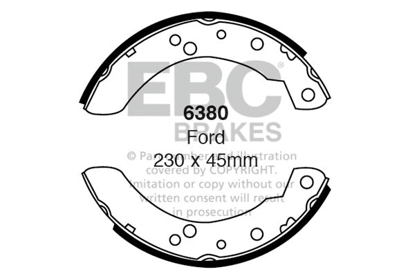EBC Brake Shoe Replacement Set (6527)