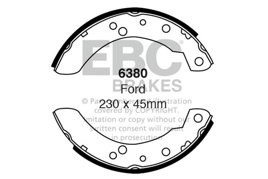 EBC Brake Shoe Replacement Set (6527)