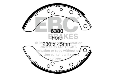 EBC Brake Shoe Replacement Set (6527)