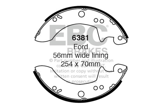 EBC Brake Shoe Replacement Set (6382)
