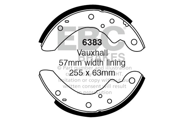 EBC Brake Shoe Replacement Set (6378)