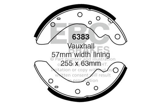 EBC Brake Shoe Replacement Set (6378)