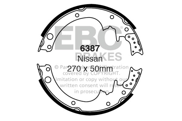 EBC Brake Shoe Replacement Set (5225)