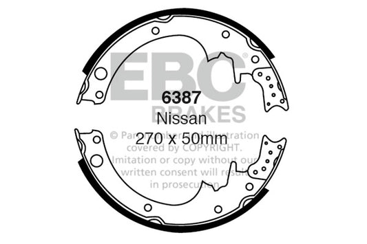 EBC Brake Shoe Replacement Set (5225)