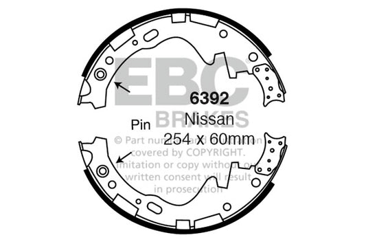 EBC Brake Shoe Replacement Set (6590)