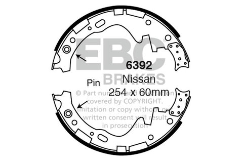 EBC Brake Shoe Replacement Set (6590)