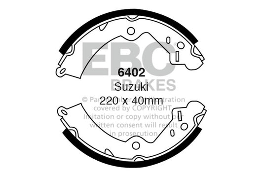 EBC Brake Shoe Replacement Set (6416)