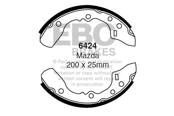 EBC Brake Shoe Replacement Set (6457)