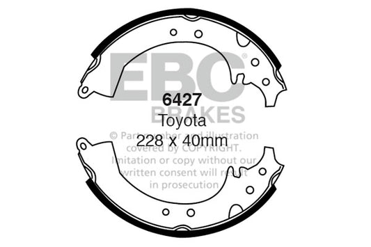 EBC Brake Shoe Replacement Set (6599)