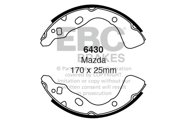 EBC Brake Shoe Replacement Set (6616)