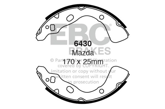 EBC Brake Shoe Replacement Set (6616)