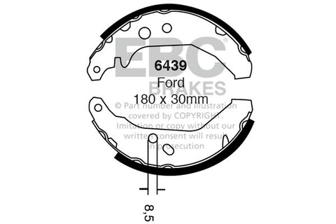 EBC Brake Shoe Replacement Set (6440)