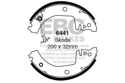 EBC Brake Shoe Replacement Set (6598)