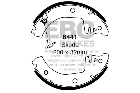 EBC Brake Shoe Replacement Set (6598)