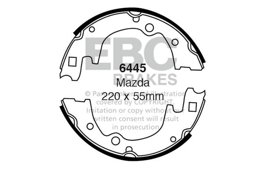 EBC Brake Shoe Replacement Set (6576)