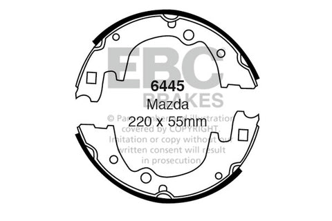 EBC Brake Shoe Replacement Set (6576)