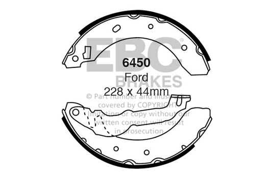 EBC Brake Shoe Replacement Set (6381)