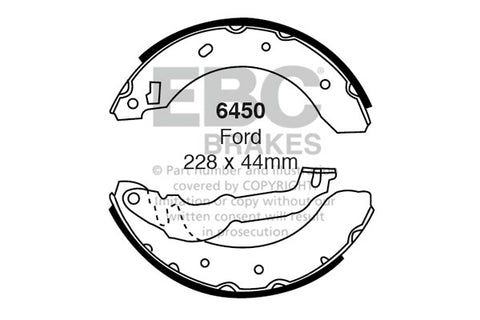 EBC Brake Shoe Replacement Set (6381)