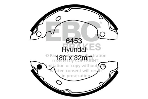 EBC Brake Shoe Replacement Set (6455)