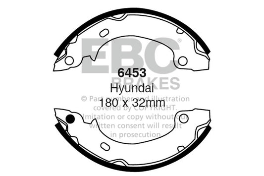 EBC Brake Shoe Replacement Set (6455)