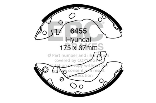 EBC Brake Shoe Replacement Set (6593)