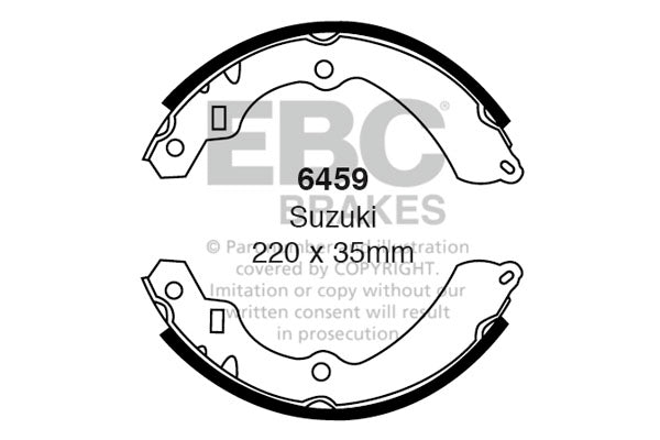 EBC Brake Shoe Replacement Set (6407)