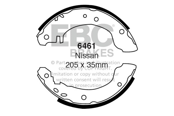 EBC Brake Shoe Replacement Set (6613)