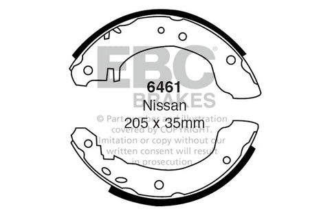 EBC Brake Shoe Replacement Set (6613)
