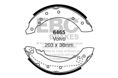 EBC Brake Shoe Replacement Set (6524)