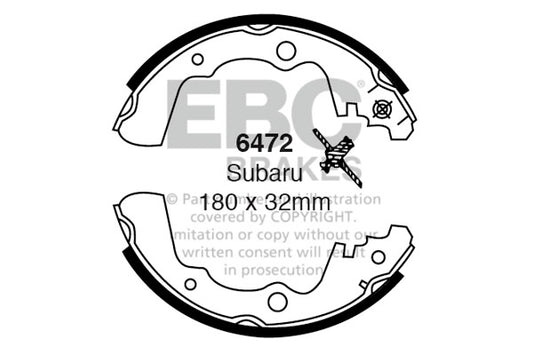 EBC Brake Shoe Replacement Set (6536)