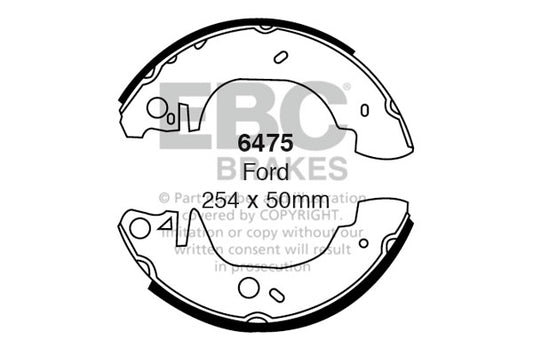 EBC Brake Shoe Replacement Set (6603)