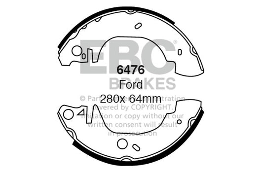 EBC Brake Shoe Replacement Set (6475)